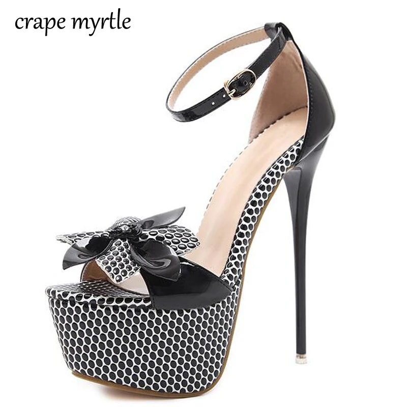 

Women Sandals Gladiator Party Ankle Strap Patent Leather Concise Ultra Very High heel Pumps 17CM Fetish Sandals shoes YMA122