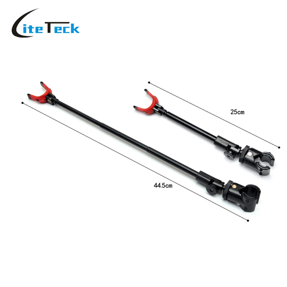 

Durable Portable Rotatable Fishing Bracket Holder Back Stand Telescopic Angler Gadget Adjustable Length Metal+Rubber+Plastic