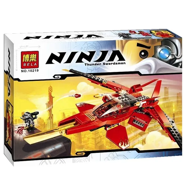 

BELA 10219 Ninja Kai Fighter General Cryptor Phantom White Flame Warrior Building Compatible Legoe Blocks Figures Toys
