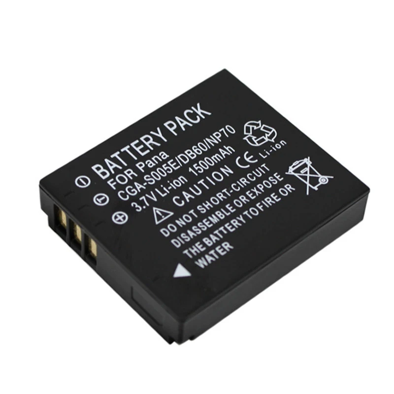 1500 мАч для Panasonic CGA S005E Батарея Совместимость FNP 70 DB 60 BCC12 Камера 3 7 В|Цифровые