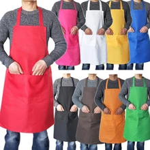 Delantales de cocina coloridos para adultos, accesorio de limpieza de cocina, sin mangas, práctico, de bolsillo