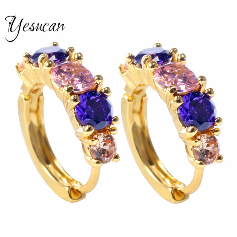 Yesucan Round Cz Stone Dangle Earrings Wedding Love ...