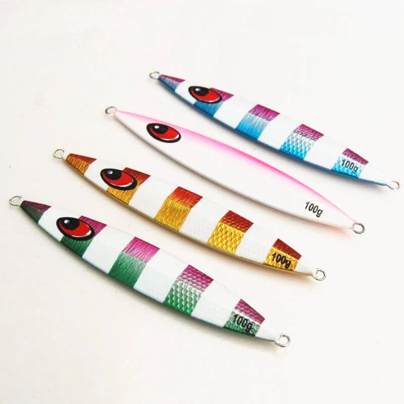 4pcs 100g/150g Micro Knife Butterfly Metal Jig Fishing Lure 120mm/140mm