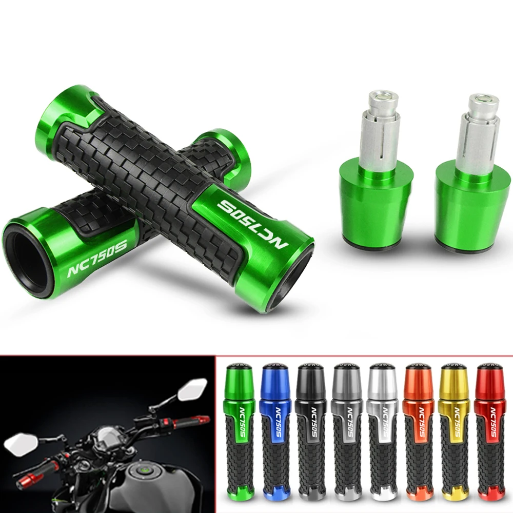 

CNC Motorcycles Motorbikes Handlebar Handle Hand Grips and ends Motos Grips with ends For Honda NC750S NC 750S NC750 S 2014-2015