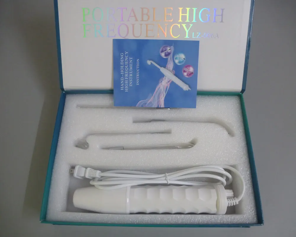 4-in-1 Portable High Frequency Electrotherapy Beauty Device with Violet Ray Wand for Spot Removal, Facial Skin Care, and Spa Therapy image 5