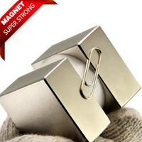 2 шт. 40x40x20 мм супер сильным редкоземельных тяговое усилие 84 кг редкоземельных магнитов блок N52 неодимовый магнит высокое качество - изображение