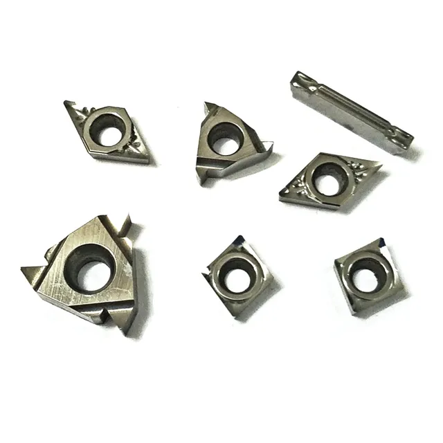 21pcs/set 12mm Shank Lathe Turning Tool Holder Boring Bar  + Silver Carbide PVD Inserts Set For Machining Steel
