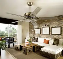 48inch 42inch Continental retro ceiling fan without a light iron leaf ceiling fan modern and simple