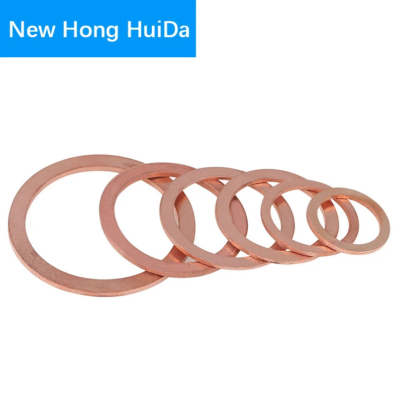 

Copper Flat Round Washer Metric Plain Gasket Ring Metal Plug Oil Seal Fitting Hardware M5 M6 M8 M10 M12 M14 M16 M20 M22 M24