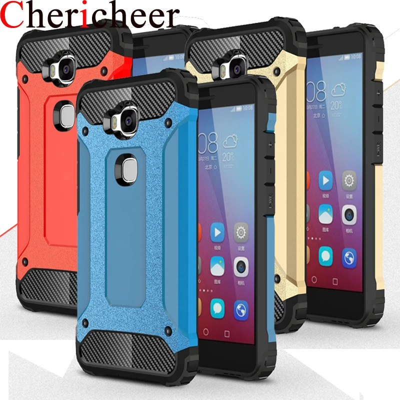 

For Huawei GR5 Case For Honor 5X Case Silicone Heavy Duty Armor Cover For Huawei Honor 5X Case For Huawei Honor 5 X Case Cover
