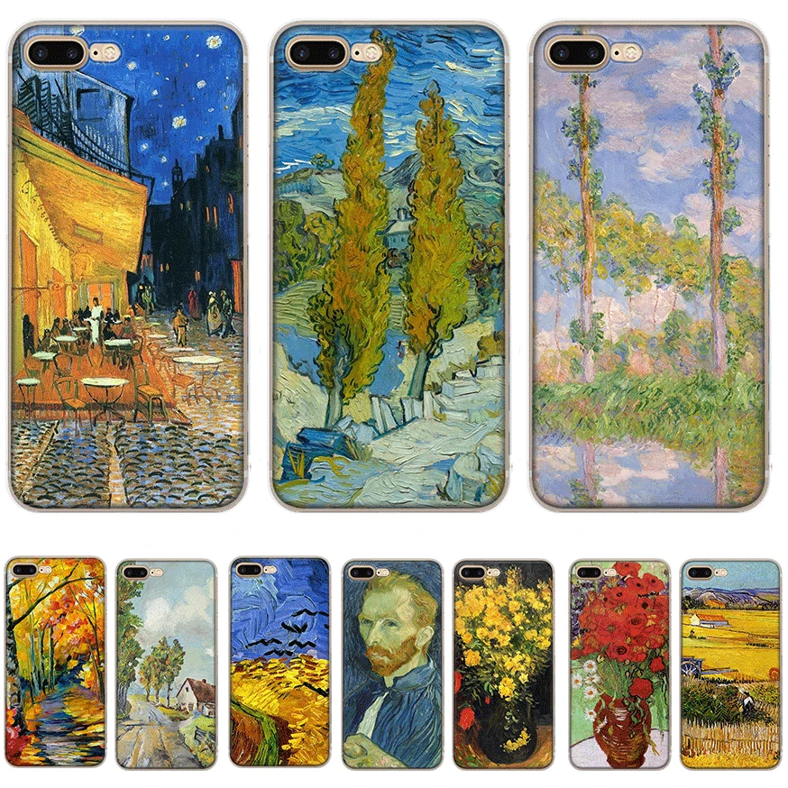 Жесткий чехол Desxz для iPhone 6 6s 7 8 Plus X XR XS Max 5 5S SE Van Gogh Painting|Чехлы-накладки| |