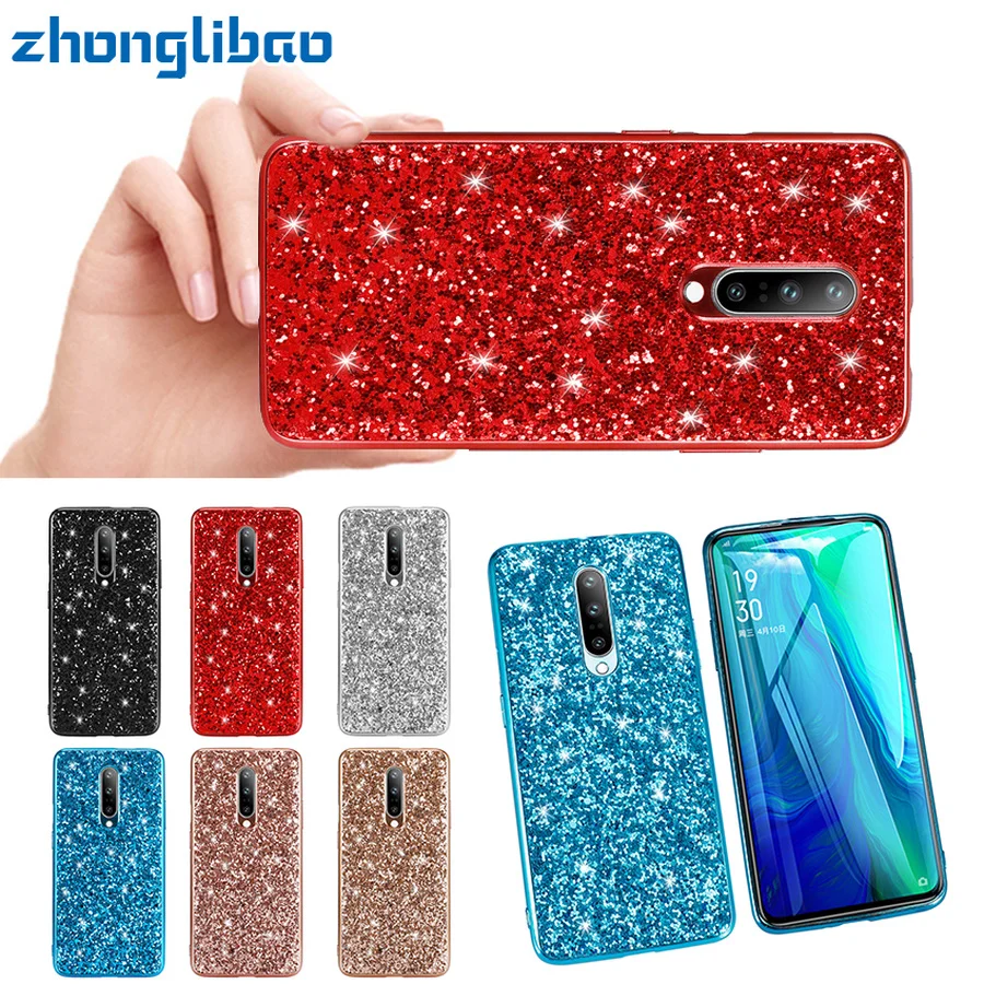 

Luxury Bling Case for Oneplus 7 Pro 6t 6 Soft TPU Frame Hard Shinning Shockproof Back Armor Cover for One Plus 7pro 6T 6 Carcasa