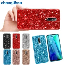 Luxury Bling Case for Oneplus 7 Pro 6t 6 Soft TPU Frame Hard Shinning Shockproof Back Armor Cover for One Plus 7pro 6T 6 Carcasa