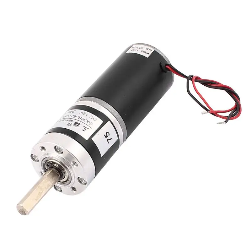 

Uxcell DC 12V 240RPM 36mm Diameter Planetary High Torque Gear Box Motor With Low Speed High Torque Replacement For Damaged Motor