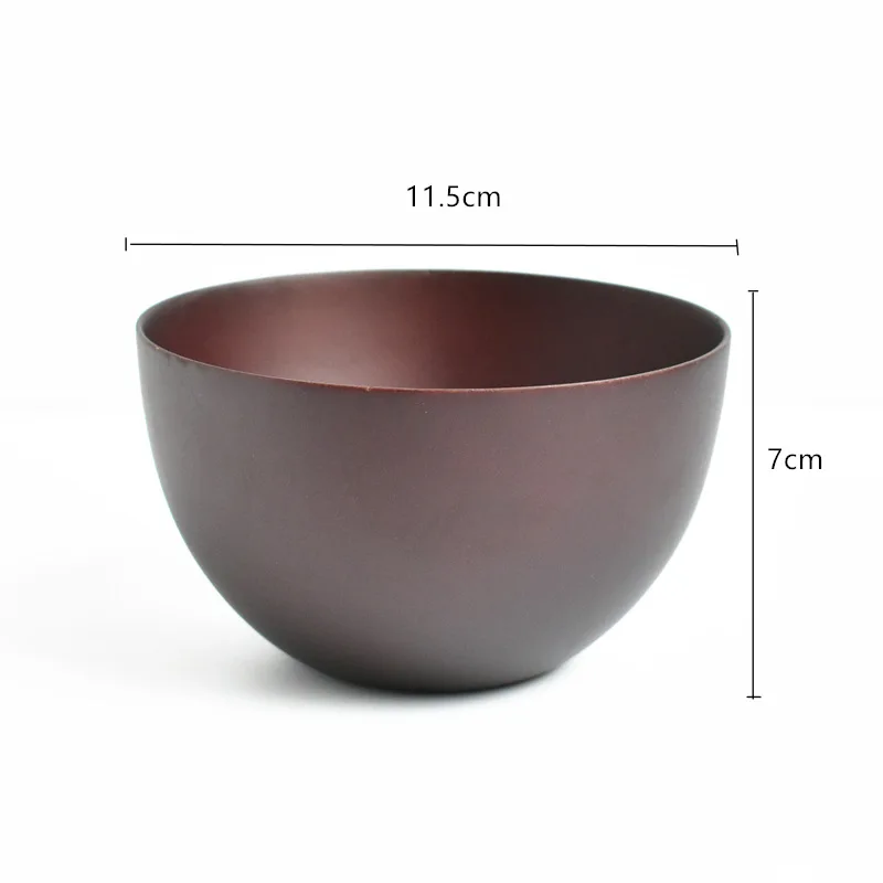 Натуральная деревянная Салатница глубокого цвета хаки большой круглый деревянный салатный суп столовая миска и тарелка Премиум деревянная кухонная посуда набор для семьи - Цвет: M