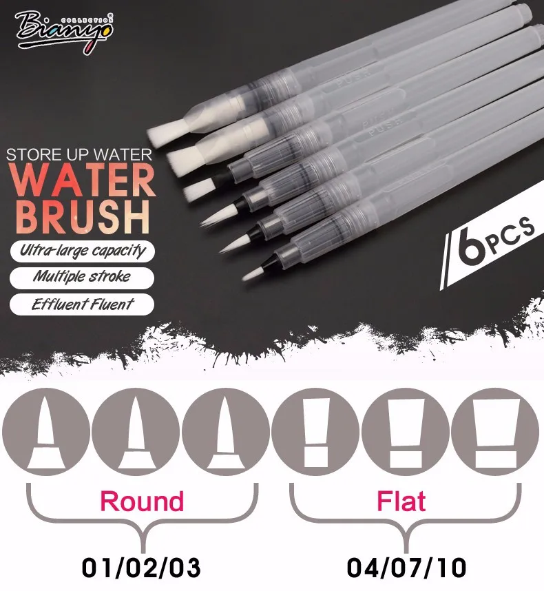 Bianyo 30 Colors Artist Watercolor Solid Paints Set For Portable Outdoor Sketch Soluble Brush Child