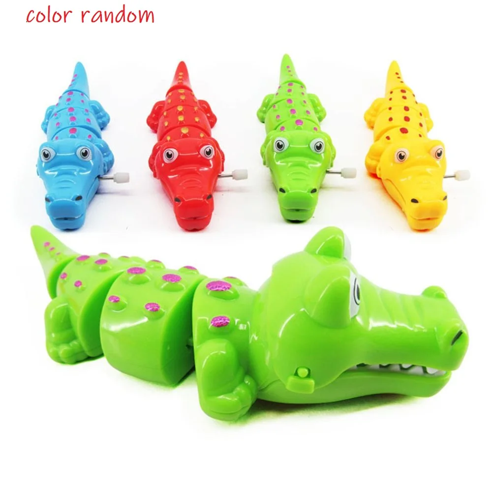 

1pc Classic Lovely Plastic Delicate Crocodile Shape Clockwork Toy Wind Up Party Toy For Children Kids Gift 4 Colors Send Random