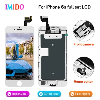 

20Pcs High Quality Full Set LCD Display For iPhone 6s LCD Display Home button+Front camera+3D Touch Screen Digitizer Assembly