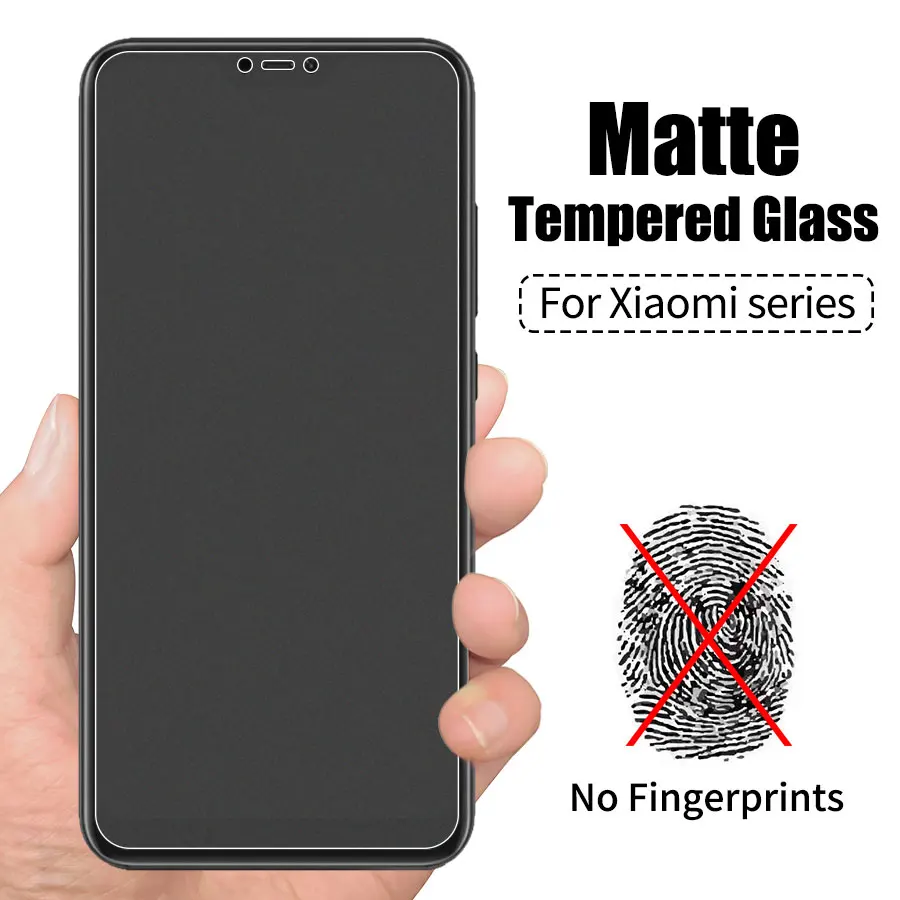 

Matte Frosted Tempered Glass for Xiaomi Redmi Note 4 4X Note4 6 7 8 pro 5 Global Anti Fingerprint Screen Protector Film Glare