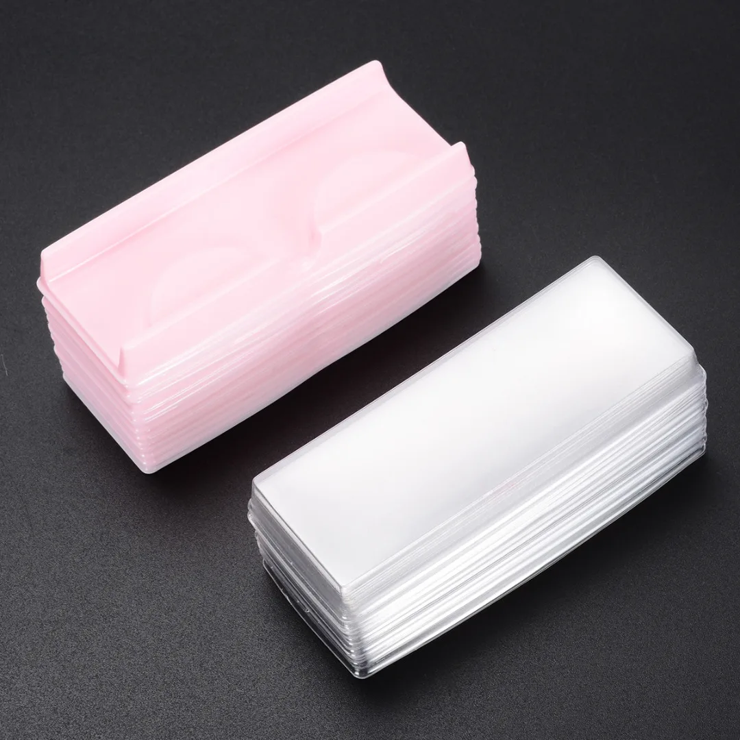 25pcs/50pcs Plastic Empty Eyelashes Storage Cases Container for Makeup Cosmetic Fake Lashes