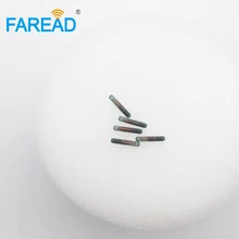 X80pcs 134,2 KHz 1,25*8mm био стекло Маленький Животное имплантируемый RFID Метка в стеклянной капсуле ID чип с уникальным бесплатным ICAR кодирования