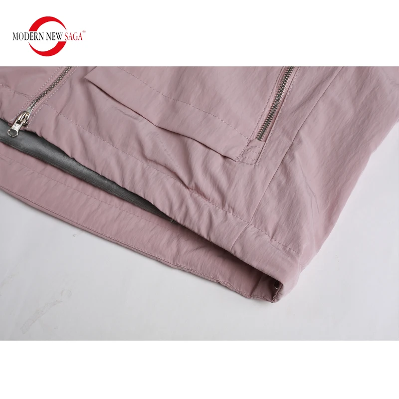 MODERN NEW SAGA Female Winter Warm Parkas Women Short Cotton Coat Hooded Jackets Ladies Long Sleeve Outwear Coat Ladies Clothing