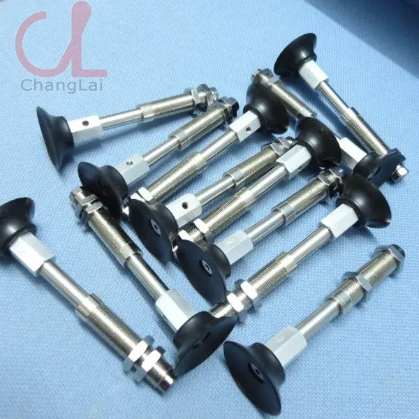 

Flat suction cups with Spring plungers which place the suction pads softly on the workpiece surface, thus avoiding damage
