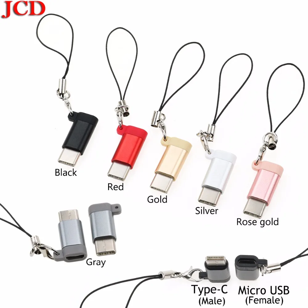 JCD USB otg для samsung Galaxy S8 S9 Plus type C OTG адаптер Micro USB для type-C конвертер type c кабель зарядного устройства для huawei P20