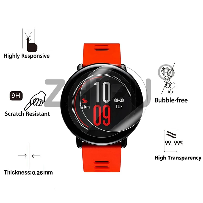 10 шт./партия 9H Премиум Закаленное стекло для Xiaomi Huami Amazfit Pace gps спортивные Смарт-часы защита экрана Защитная пленка