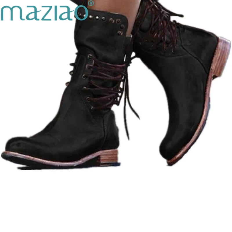 low heel martin boots