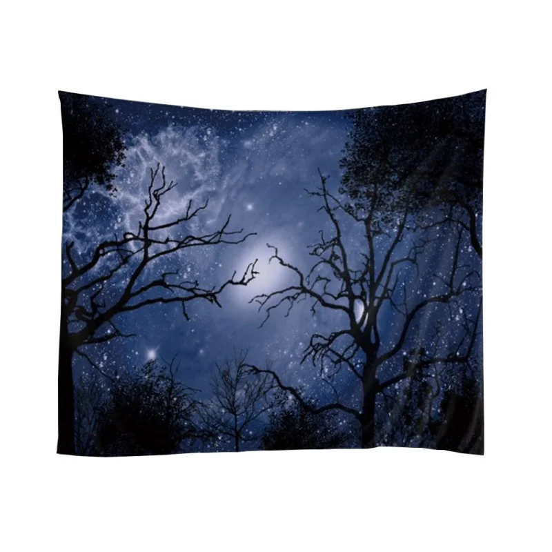 

Wall Tapestry Home Sky Tree Shadows Pattern Tapestry Hippie Wall Hanging Bohemian Bedspread Throw Dorm Decor