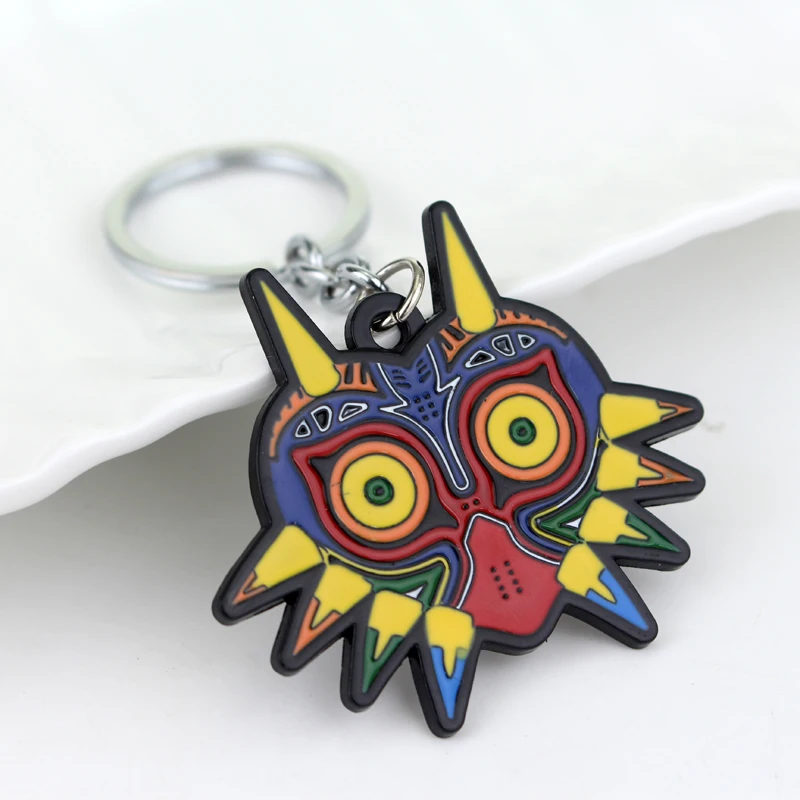 

The Legend of Zelda Key Chain Majora's Mask Key Rings For Gift Chaveiro Car Keychain Jewelry Mask Keychain Women Gift -50