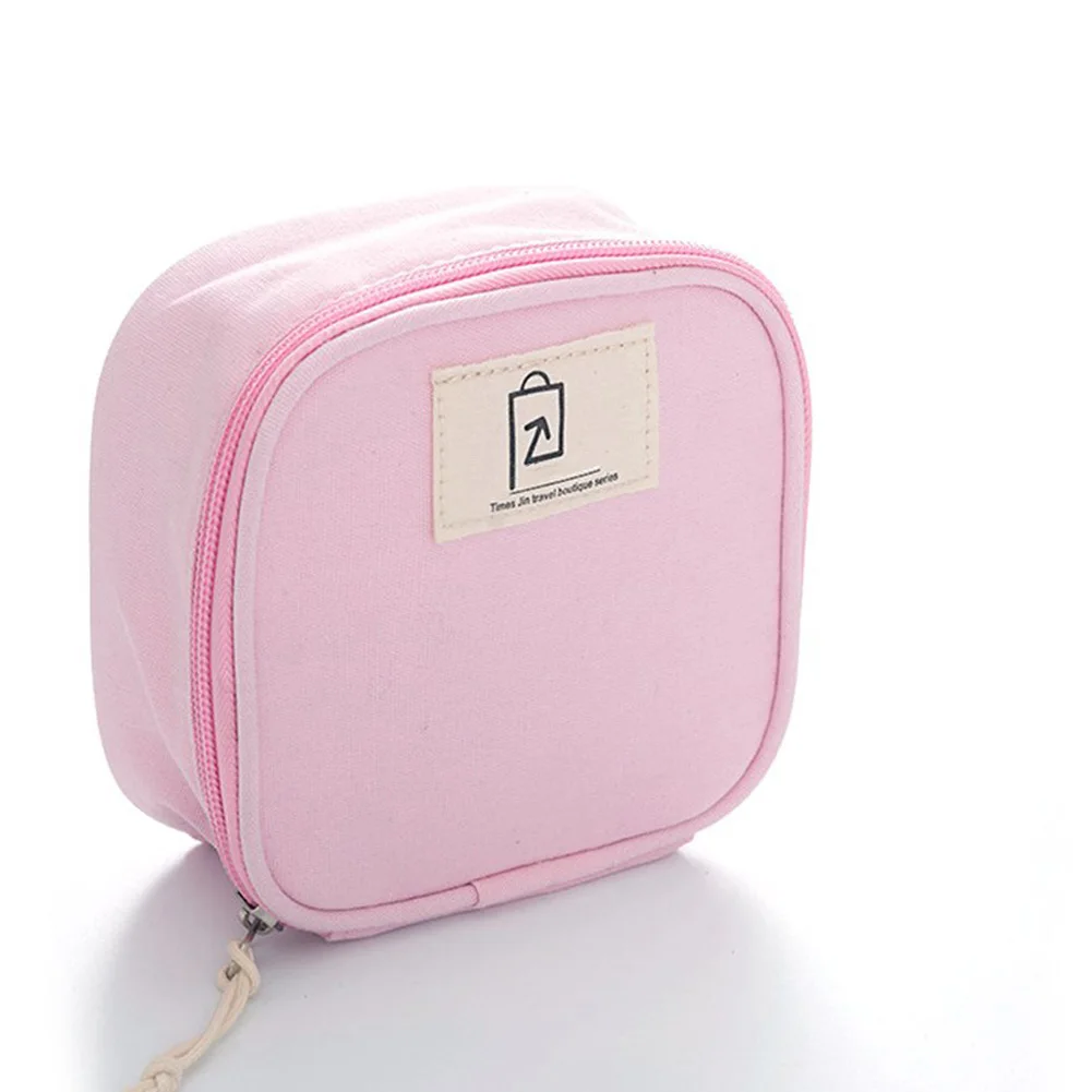 

New Arrival Small Waterproof Canvas Candy Color Packing Storage Bag Handbag Mini Cosmetic Bags