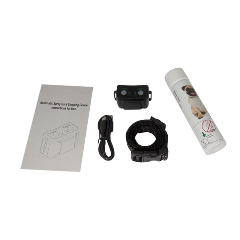 Полезный водонепроницаемый безопасный и автоматический Анти лай устройство USB питание спрей и звук лай ошейник для собак - Цвет: B