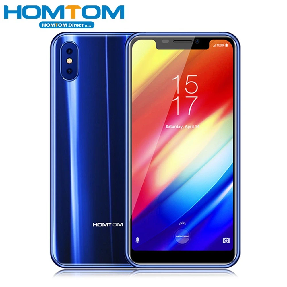 HOMTOM H10 мобильный телефон 4G 5 85 дюймов Android 8 1 MT6750T B Оперативная память 6 Встроенная