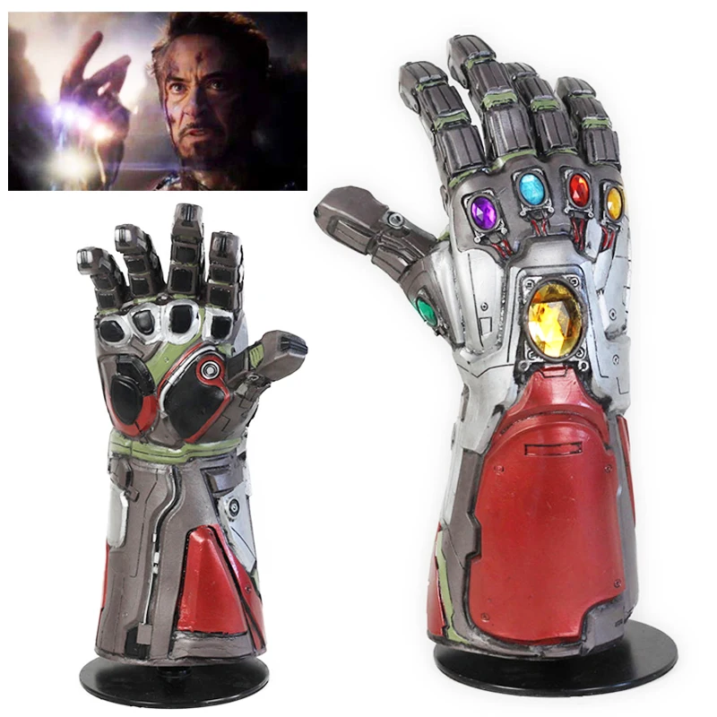 

Avengers 4 Endgame Infinity Gauntlet Hulk Cosplay tony stark Iron Man Cosplay Thanos Latex Gloves Mask Marvel Superhero Props