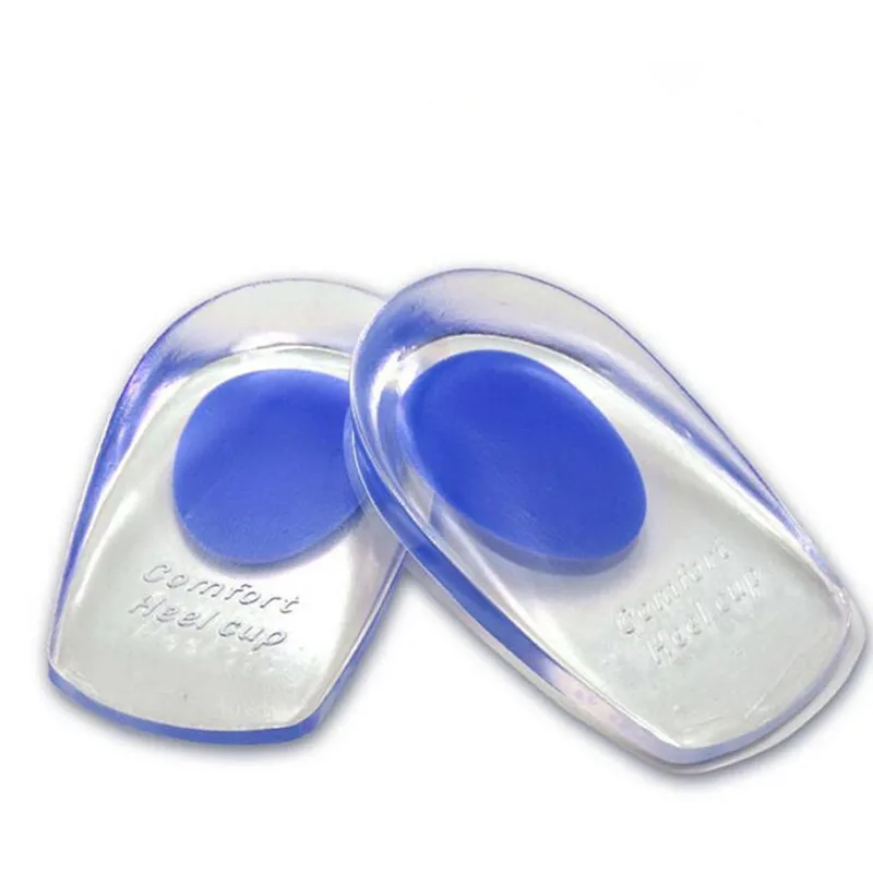 Heel Pain Spur Silicone Gel Shoes Pads Cushion Heel Cup Insoles