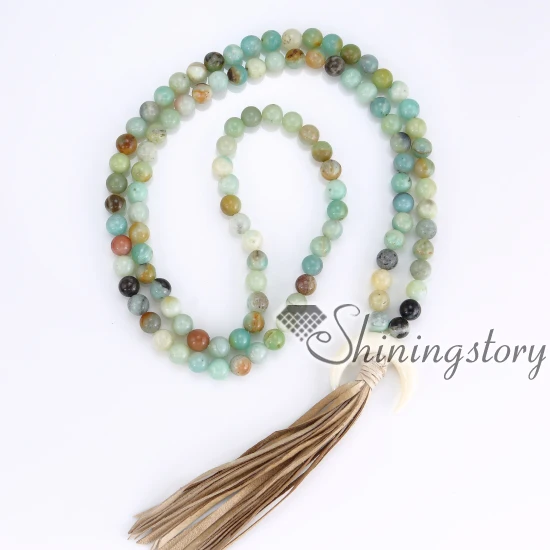 Aliexpress 108 Buddhist Prayer Beads Yoga Mala Aliexpress 108 Buddhist Prayer Beads Yoga Mala Bracelets Necklaces Meditation Crescent Moon Necklace Jewelry Whole From