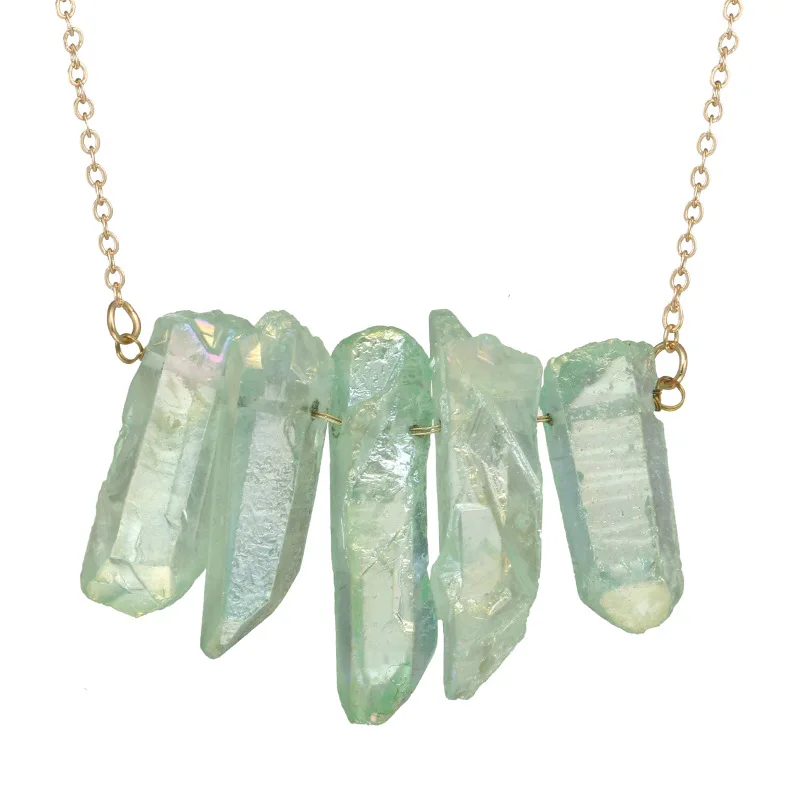 Irregular Crystal Necklace Image 6