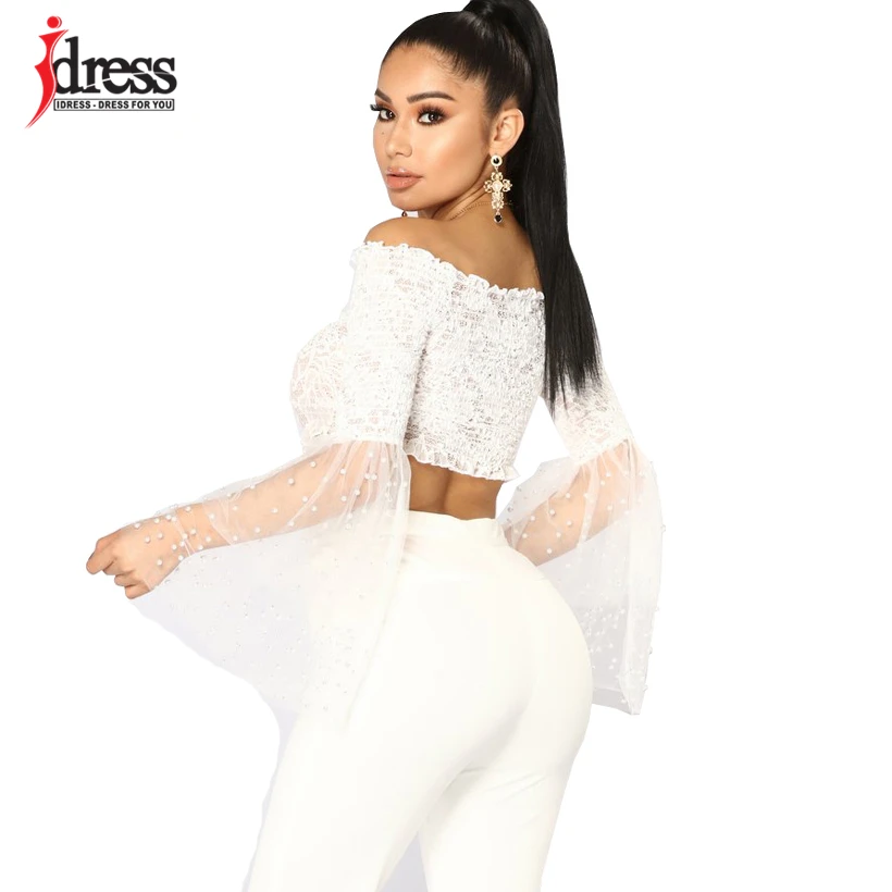 Сексуальные короткие топы IDress без бретелек укороченный женский топ с