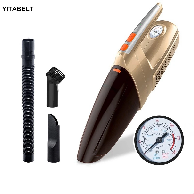 

Dry wet Hand held 4 in 1 Car Vacuum Cleaner 12V Automotive Inflator Household Air Processor