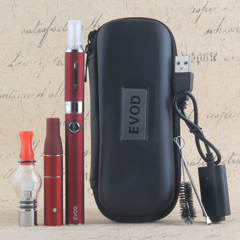 Evod Mini 4 в 1 испаритель сухой травы Vape Kit воск Pen 650mah батарея MT3 CE3 Атомайзер |
