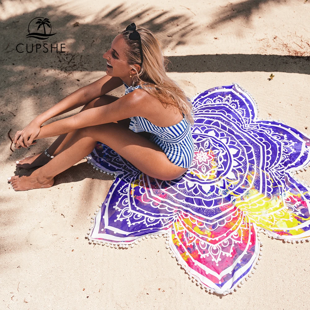 

CUPSHE 2019 Women Starry Mancha Print Beach Towels