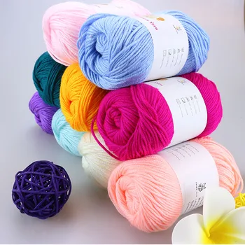 

500g/Lot Merino Wool Silk Cashmere Knitting Yarn Baby Wool Thread Cotton Crochet Yarn For Hand Knitting Sale Hilos para tejer