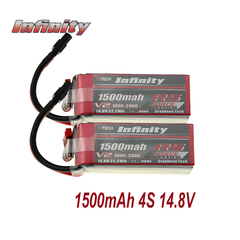 

100% Original For Infinity 100C-200C 4S 14.8V 1500mAh LiPo Battery With XT60 Plug RC Battery