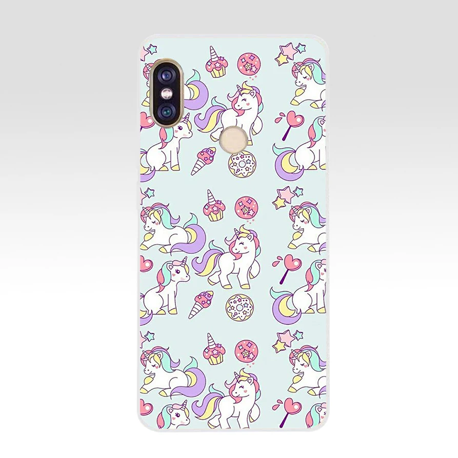 167SD   Rainbow Lovely Unicorn Soft Silicone Tpu Cover phone Case for xiaomi redmi 5A 5Plus note 5 5A Pro mi 6 xiaomi leather case color Cases For Xiaomi