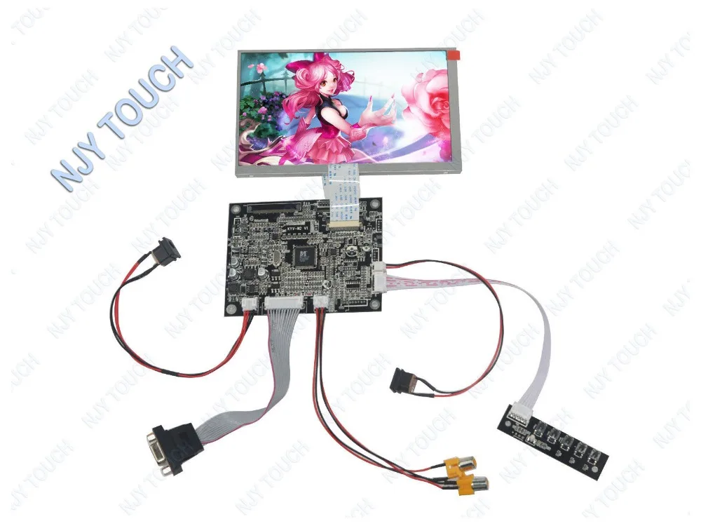 7 дюймовый AT070TN83 ЖК экран 800x480 + VGA 2AV Реверсивный контроллер плата комплект для