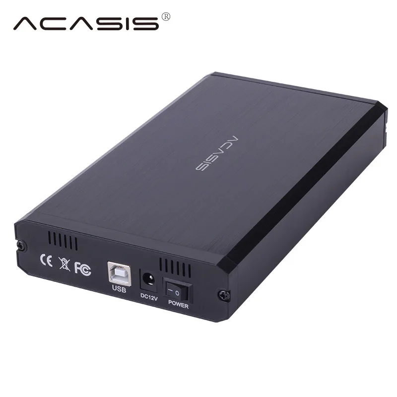 Acasis корпус для жесткого диска USB 2,0 IDE SATA чехол HDD 3,5 'Корпус жесткого диска алюминиевый HDD шкатулка ноутбук HD Extemo#35