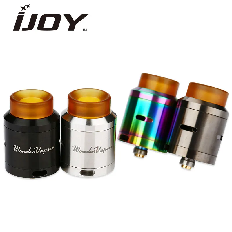 

IJOY Wondervape RDA Atomizer 24mm Diameter Side Airflow and Bottom Airflow Tank Match Captain PD270 TC Mod ULTEM Drip Tip