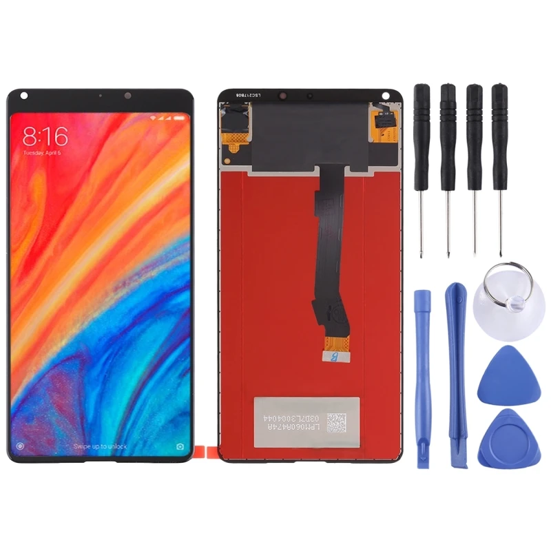 

High Quality LCD Screen and Digitizer Full Assembly Lcd Replacement Glass For Xiaomi MI Mix 2S With Tool